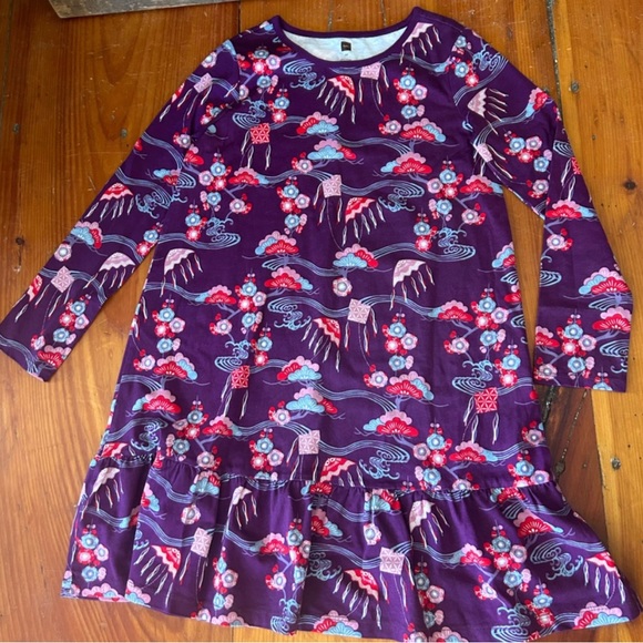 Tea Collection Trapeze dress bundle of two dresses one legging size 12 - Picture 6 of 7